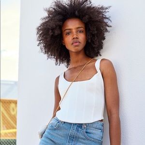 NWT Brock Collection x H&M cotton corset top